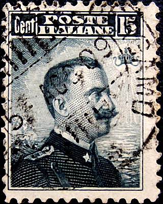 Италия 1906 год . Виктор Эммануил III . 15c . Каталог 1,30 фунта . (2)